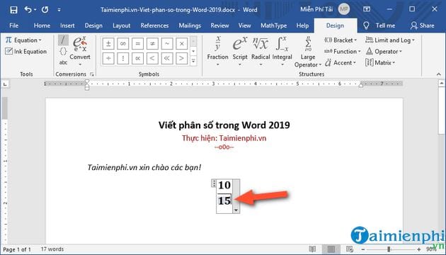 cach viet phan so trong word 2019 6 cach viet phan so trong word 2019 6