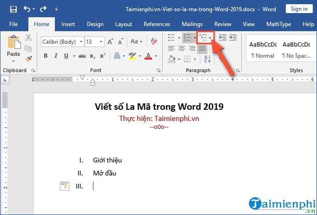 cach viet so la ma trong word 2019 4 cach viet so la ma trong word 2019 4