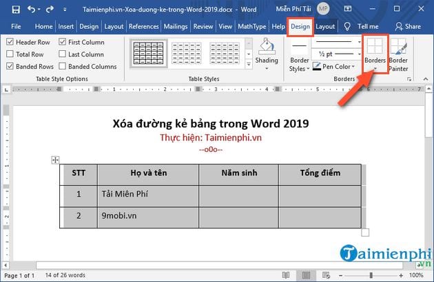 cach xoa duong ke bang trong word 2019 6 cach xoa duong ke bang trong word 2019 6