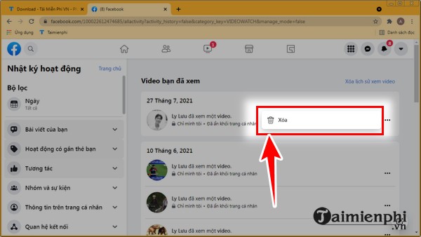 cach xoa lich su video da xem tren facebook 6 cach xoa lich su video da xem tren facebook 6