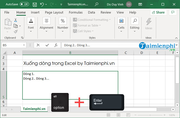 cach xuong dong trong excel 3 cach xuong dong trong excel 3