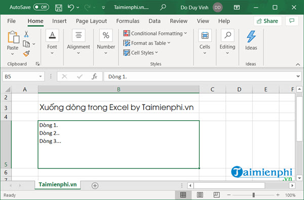 cach xuong dong trong excel 4 cach xuong dong trong excel 4