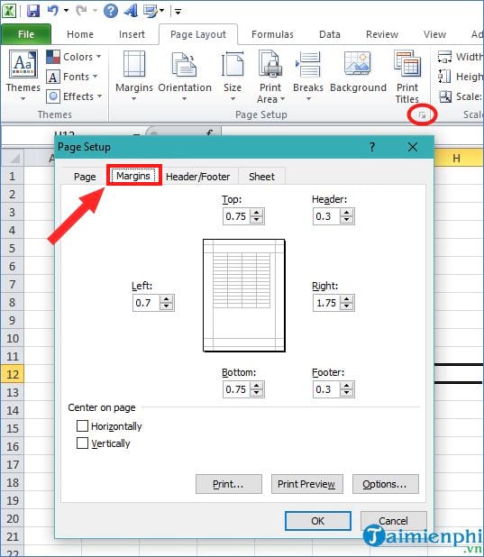 can chinh trang in trong excel 4 can chinh trang in trong excel 4