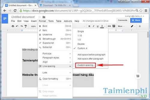 gian khoang cach dong trong gogle docs 5 gian khoang cach dong trong gogle docs 5