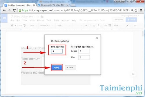 gian khoang cach dong trong gogle docs 6 gian khoang cach dong trong gogle docs 6