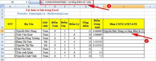 ham co ban trong excel ham concatenate ham co ban trong excel ham concatenate