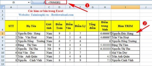 ham co ban trong excel ham trim ham co ban trong excel ham trim