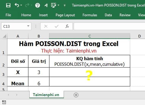 ham poisson dist trong excel 3 ham poisson dist trong excel 3