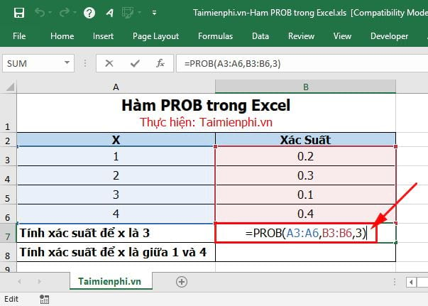 ham prob trong excel 2 ham prob trong excel 2