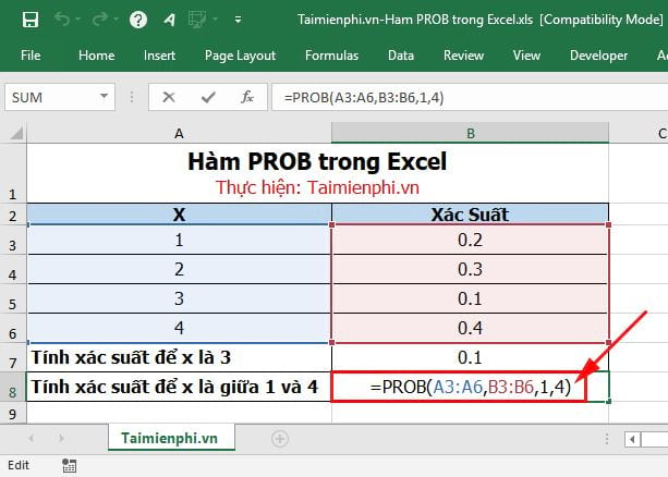 ham prob trong excel 4 ham prob trong excel 4