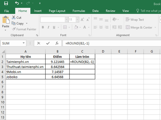 ham round trong excel 5 ham round trong excel 5