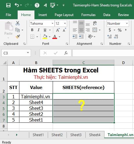 ham sheets trong excel 1 ham sheets trong excel 1