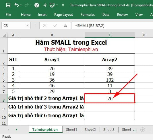 ham small trong excel 3 ham small trong excel 3