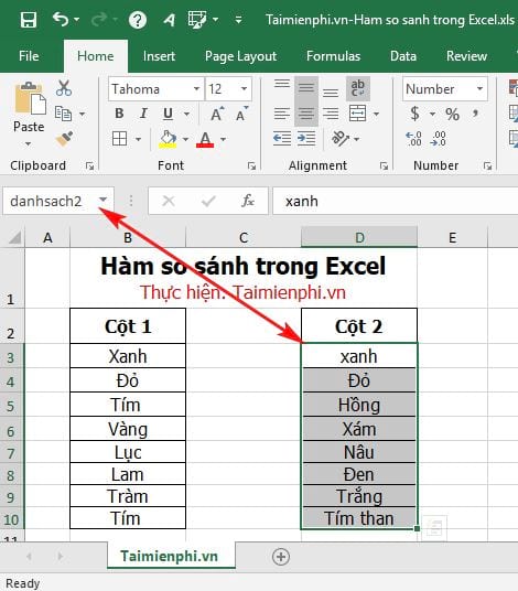 ham so sanh trong excel 6 ham so sanh trong excel 6