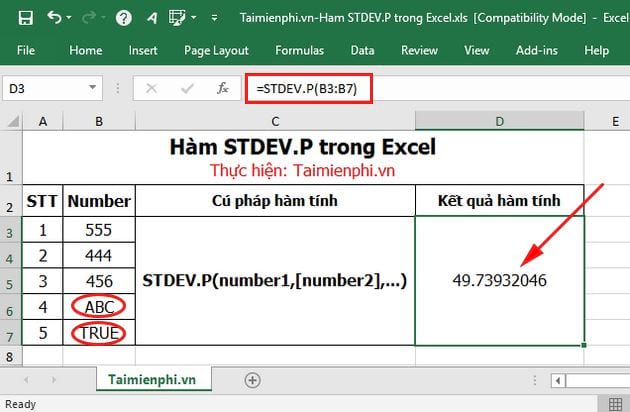 ham stdev p trong excel 5 ham stdev p trong excel 5