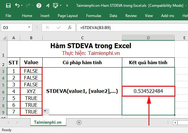 ham stdeva trong excel 5 ham stdeva trong excel 5