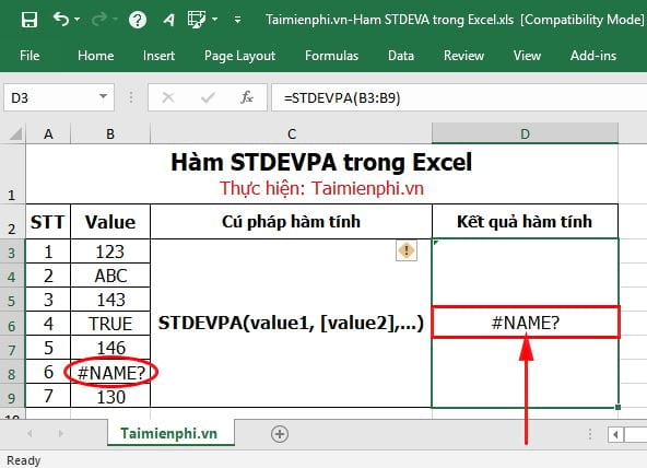 ham stdevpa trong excel 5 ham stdevpa trong excel 5