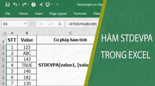 ham stdevpa trong ham stdevpa trong