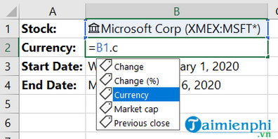 ham stockhistory trong excel 4 ham stockhistory trong excel 4