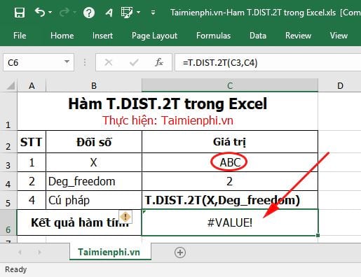 ham t dist 2t trong excel 6 ham t dist 2t trong excel 6