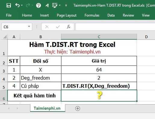 ham t dist rt trong excel 1 ham t dist rt trong excel 1