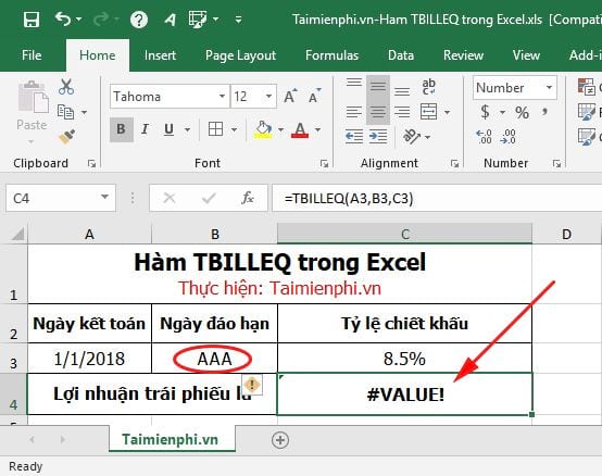 ham tbilleq trong excel 6 ham tbilleq trong excel 6