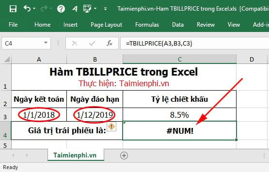 ham tbillprice trong excel 5 ham tbillprice trong excel 5