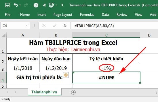 ham tbillprice trong excel 7 ham tbillprice trong excel 7