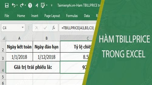 ham tbillprice trong ham tbillprice trong