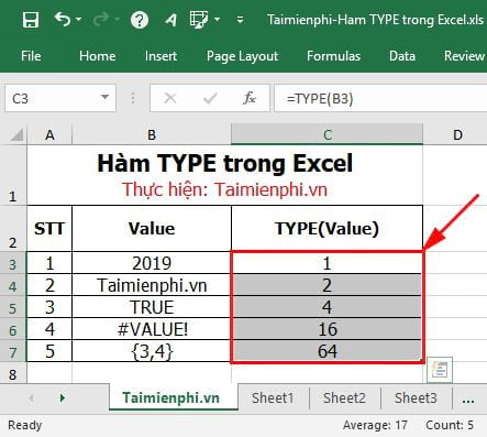 ham type trong excel 4 ham type trong excel 4