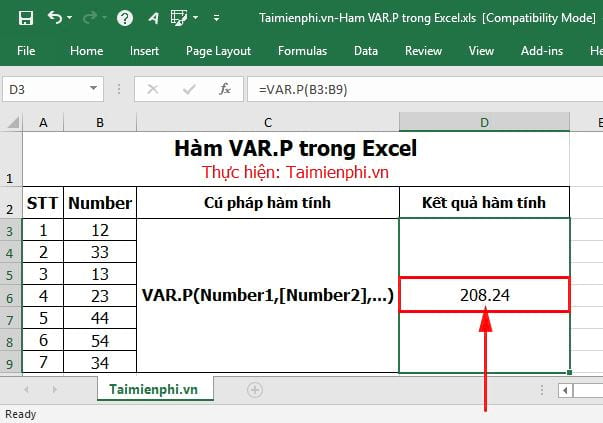 ham var p trong excel 4 ham var p trong excel 4