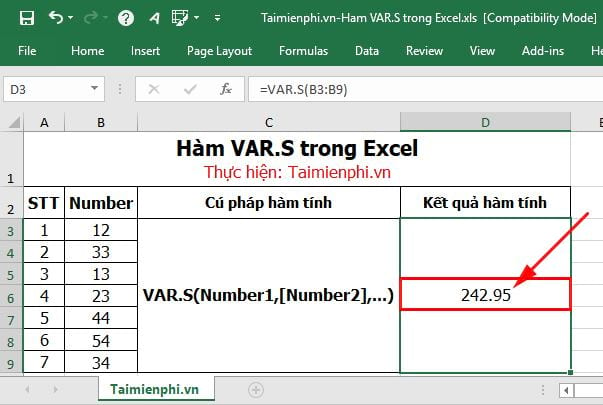 ham var s trong excel 4 ham var s trong excel 4