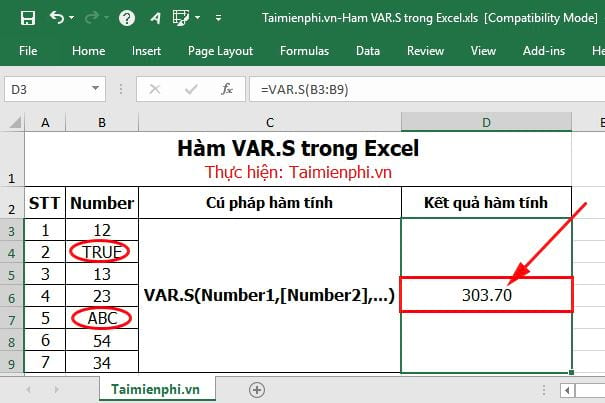 ham var s trong excel 5 ham var s trong excel 5