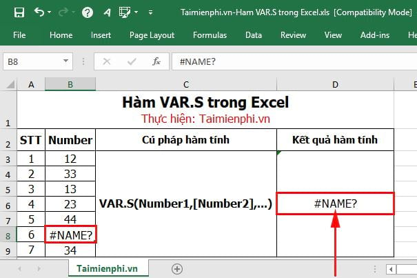 ham var s trong excel 6 ham var s trong excel 6