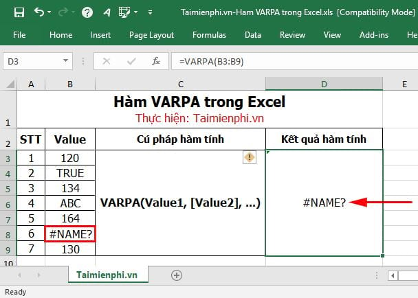 ham varpa trong excel 6 ham varpa trong excel 6