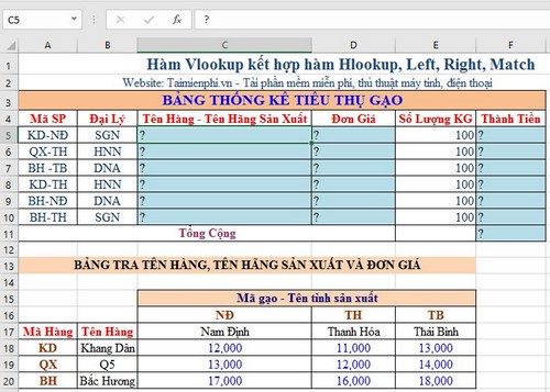 ham vlookup ket hop ham hlookup left right match ham vlookup ket hop ham hlookup left right match