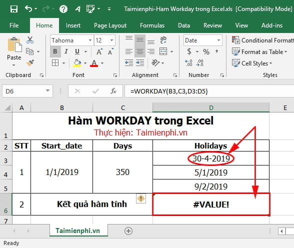 ham workday trong excel 4 ham workday trong excel 4