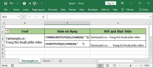 ham xuong dong trong excel 2 ham xuong dong trong excel 2