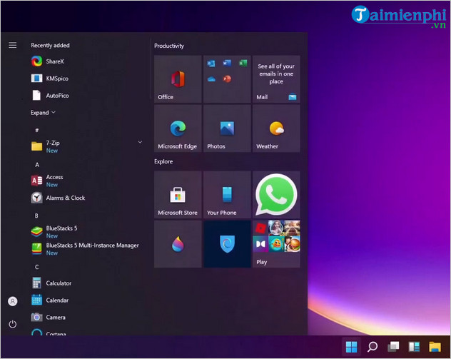 huong dan chuyen start menu windows 11 ve windows 10 4 huong dan chuyen start menu windows 11 ve windows 10 4