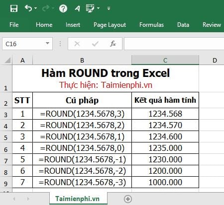 huong dan su dung ham lam tron so trong excel 1 huong dan su dung ham lam tron so trong excel 1