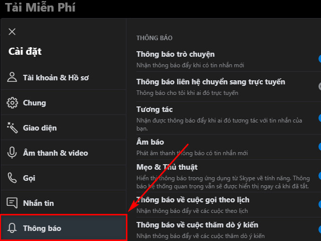 huong dan tat thong bao tren skype moi 2 huong dan tat thong bao tren skype moi 2
