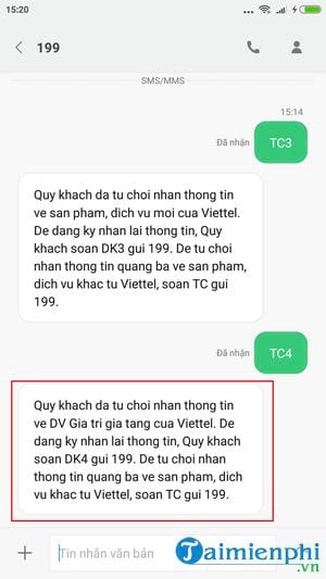 huong dan tu choi tin nhan quang cao cua viettel 4 huong dan tu choi tin nhan quang cao cua viettel 4