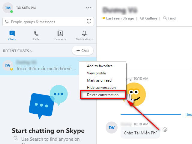 huong dan xoa lich su tro chuyen tren skype 1 huong dan xoa lich su tro chuyen tren skype 1