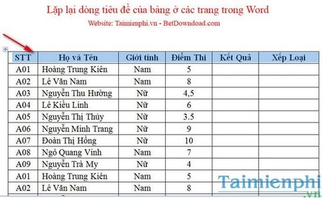 lap lai dong tieu de cua bang o cac trang trong word 1 lap lai dong tieu de cua bang o cac trang trong word 1