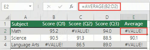 loi khi su dung ham average 2 loi khi su dung ham average 2