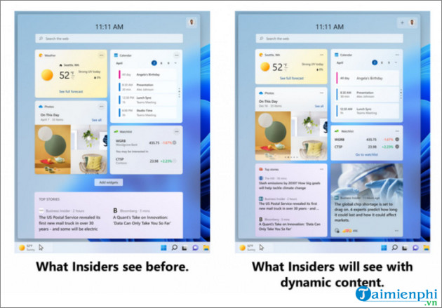 microsoft cong bo cac cai tien widget tren windows 11 microsoft cong bo cac cai tien widget tren windows 11