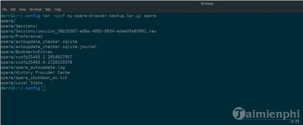 sao luu cai dat trinh duyet opera tren linux 1 sao luu cai dat trinh duyet opera tren linux 1