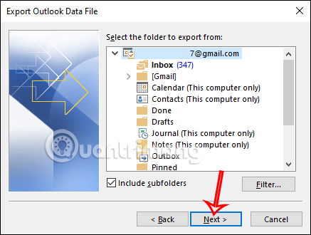 sao luu du lieu Outlook 41 sao luu du lieu Outlook 41