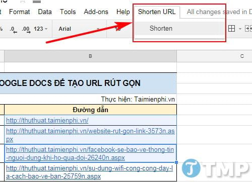 su dung google docs de tao url rut gon 16 su dung google docs de tao url rut gon 16