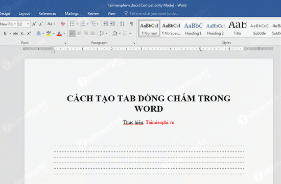 tao dau cham trong word 2013 2010 2007 2013 5 tao dau cham trong word 2013 2010 2007 2013 5